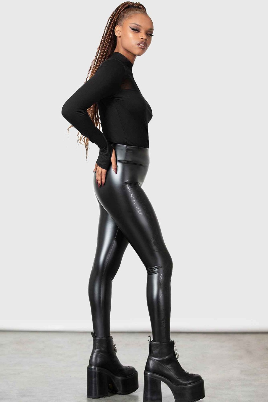 Women KILLSTAR Bottoms | Venom Leggings Black