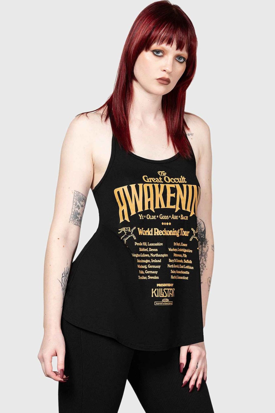 Women KILLSTAR Tops | Occult Awakening Vest Black