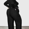 Plus KILLSTAR Bottoms | Moray High Waisted Trousers [Plus] Black