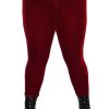 Plus KILLSTAR Bottoms | Hematite Leggings [Ruby] [Plus] Red