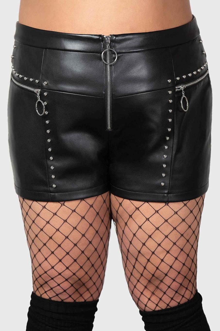 Plus KILLSTAR Bottoms | Leigh Shorts [Plus] Black