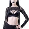 Women KILLSTAR Tops | Eris Lace Bolero Black