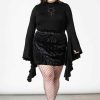 Plus KILLSTAR Co-Ords | Doom Duchess Skirt [B] [Plus] Black