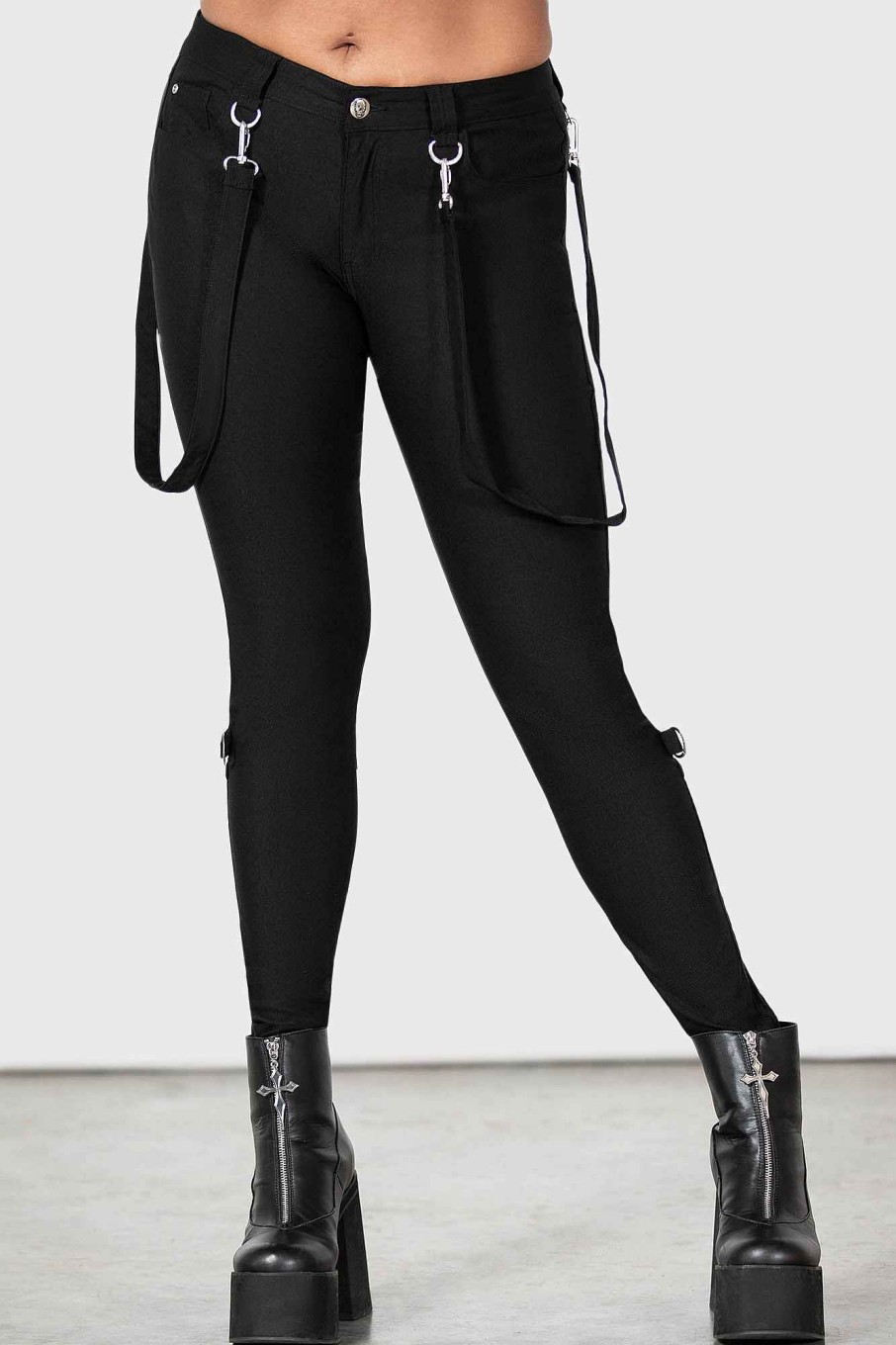 Women KILLSTAR Bottoms | Drakor Trousers Black