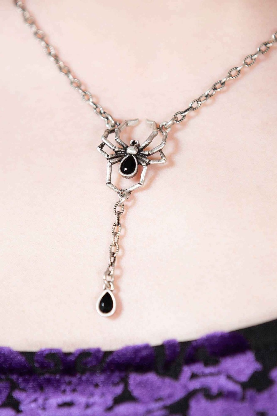 Accessories KILLSTAR Chokers | Widows Tears Choker Silver