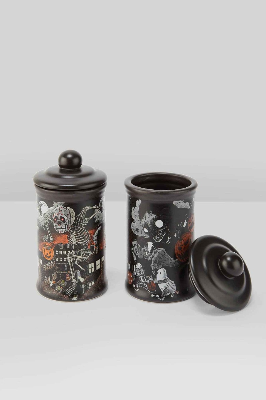 Home KILLSTAR Storage | Halloween Vanity Jars Black