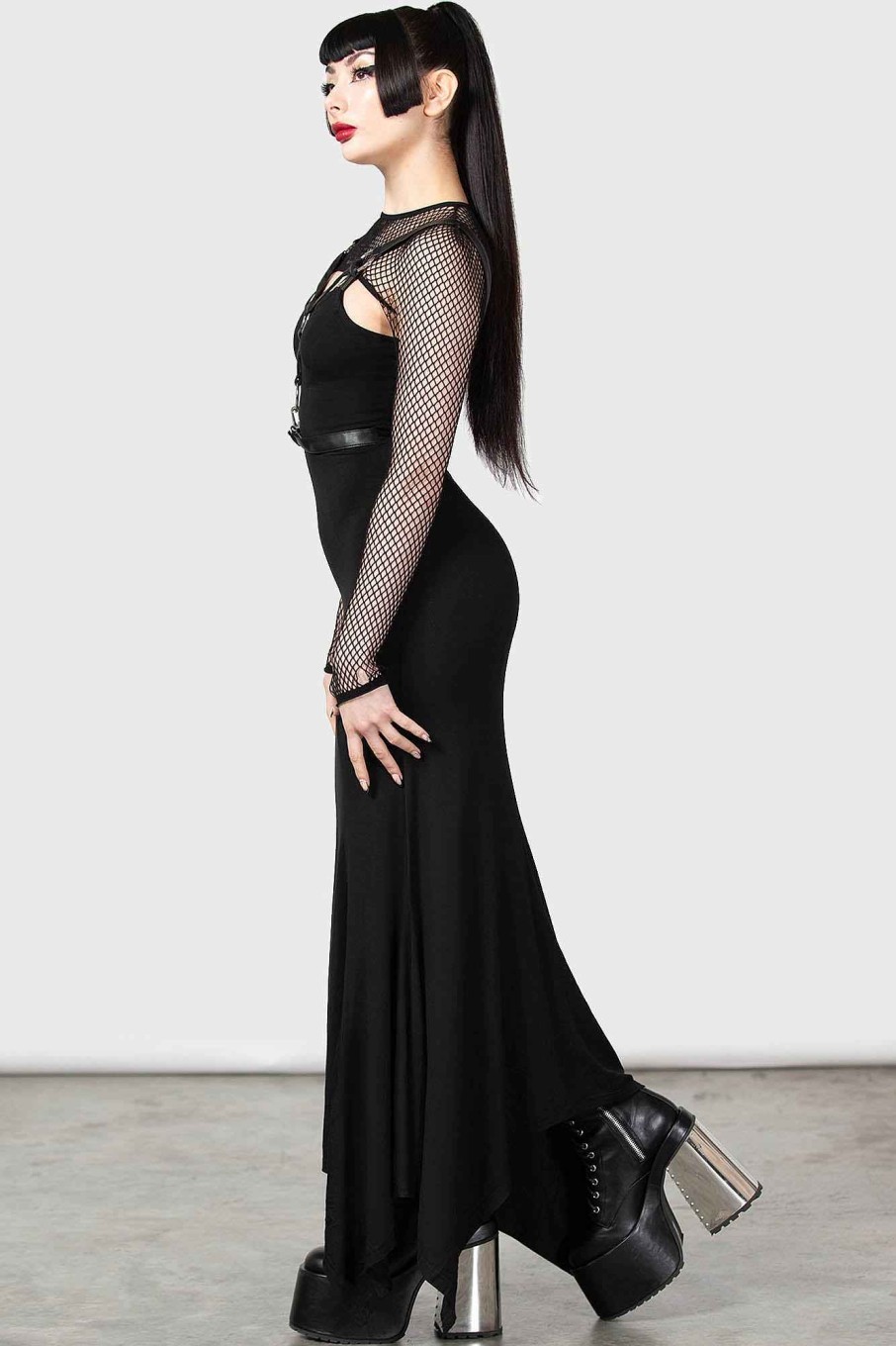 Women KILLSTAR Dresses | Phoenix Maxi Dress Black