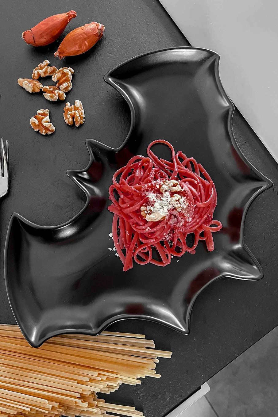 Home KILLSTAR Tableware | Creep Bat Serving Plate Black