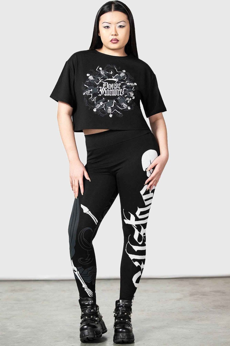 Women KILLSTAR Bottoms | Danse Macabre Leggings Black