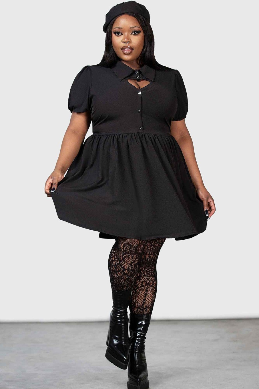 Plus KILLSTAR Dresses | Fozia Dress [Plus] Black