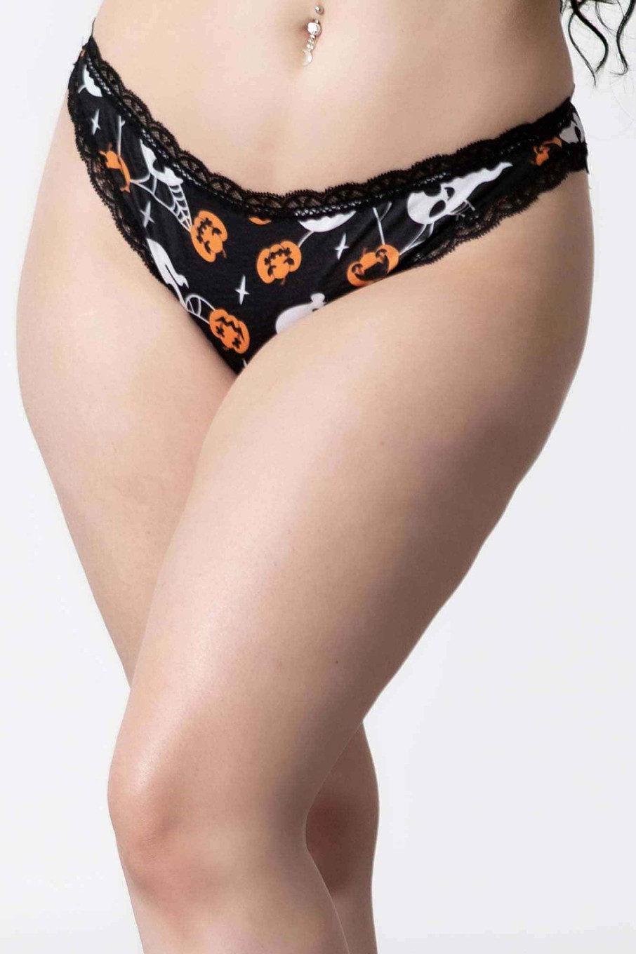 Women KILLSTAR Intimates | Haunted Pumpkin Panty Black