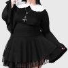 Plus KILLSTAR Skirts | Yasumi Mesh Skirt [Plus] Black