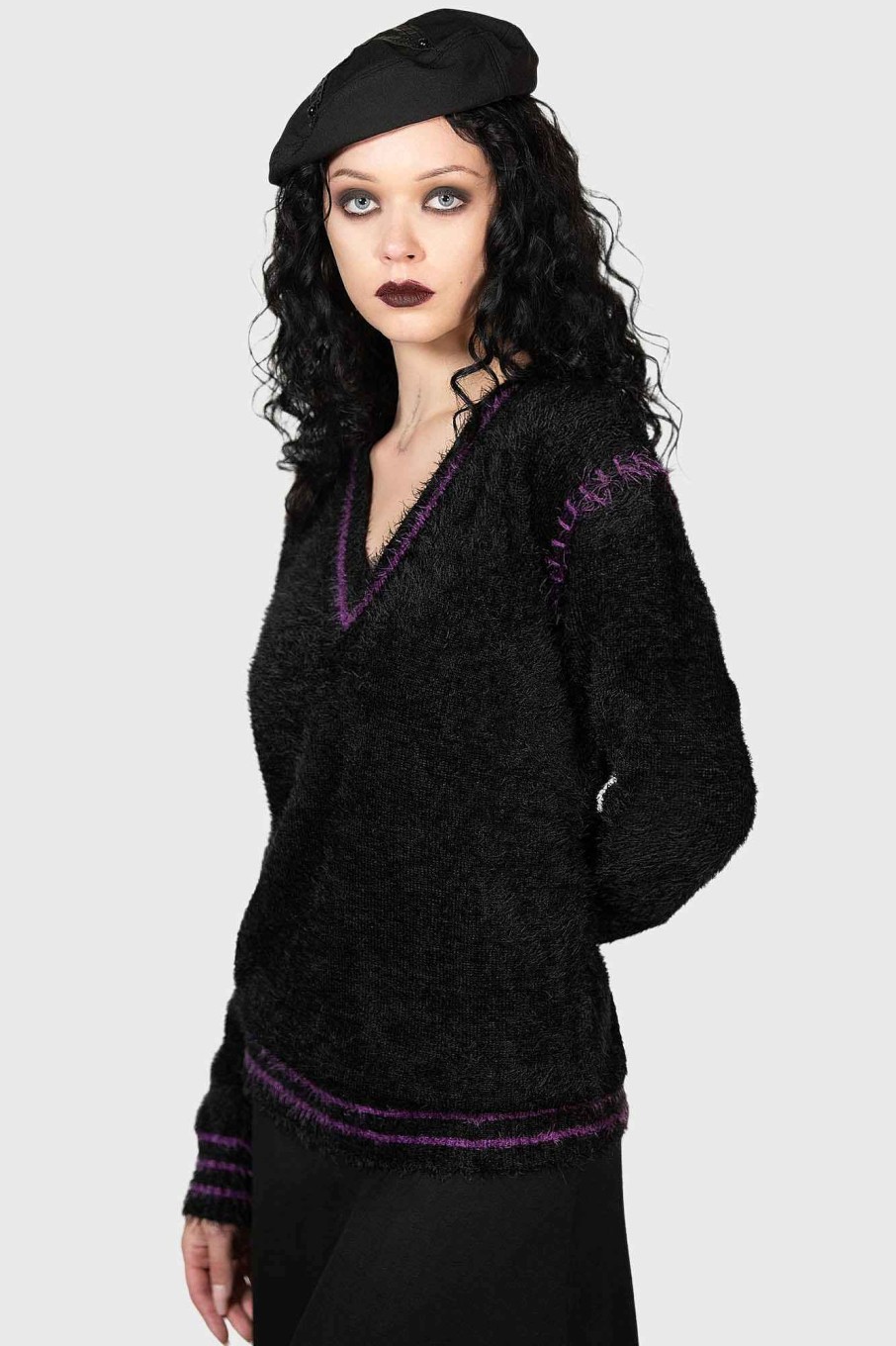 Women KILLSTAR Knitwear | Emiliana Sweater Black