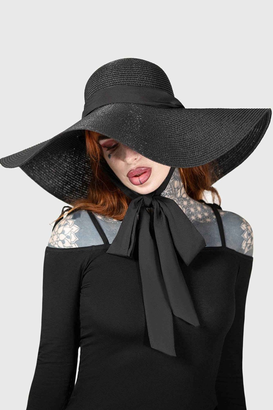 Accessories KILLSTAR Hats & Headbands | Nightshaded Sun Hat Black