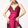 Women KILLSTAR Loungewear | Fatal Farewell Slip Dress [Blood] Red