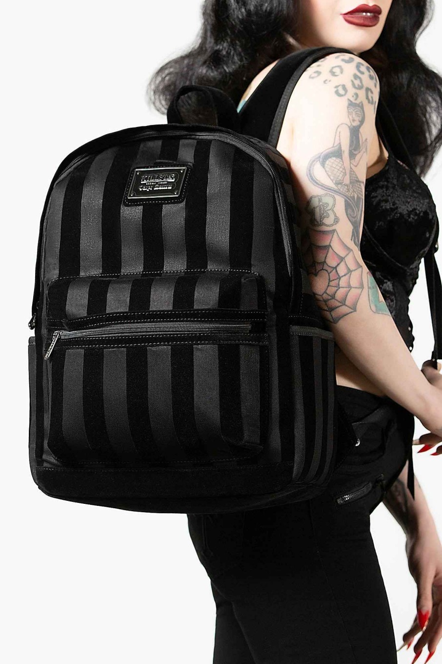 Accessories KILLSTAR Backpacks | Earn Your Stripes Backpack Black