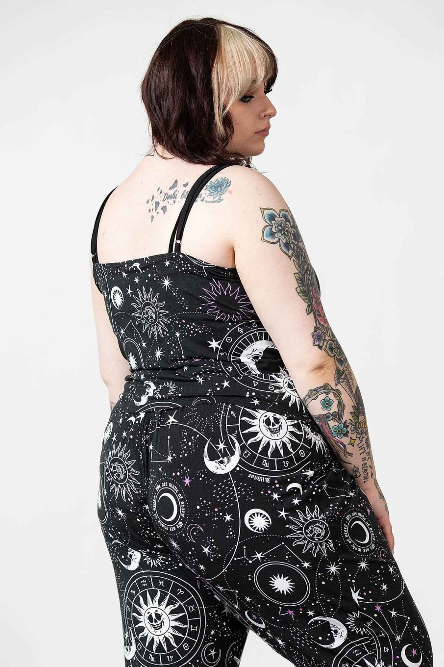 Plus KILLSTAR Loungewear | Cosmos Lace Cami [Plus] Black