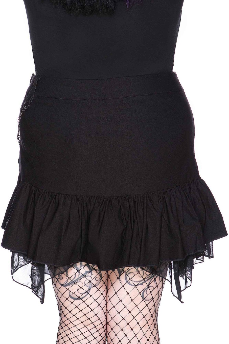 Plus KILLSTAR Bottoms | Moonspell Mini Skirt [Plus] Black