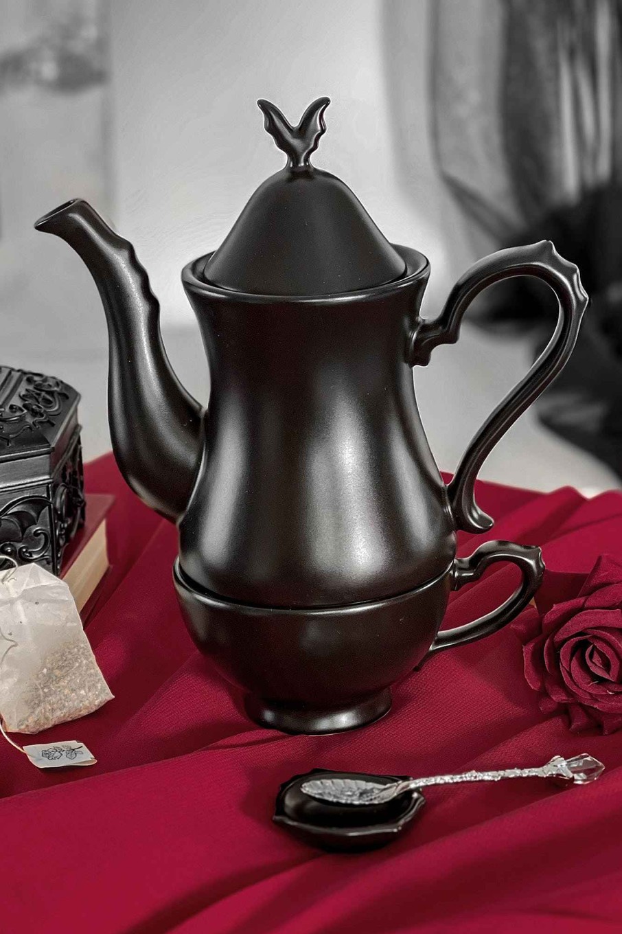 Home KILLSTAR Cups & Mugs | Potion Stackable Tea Set Black