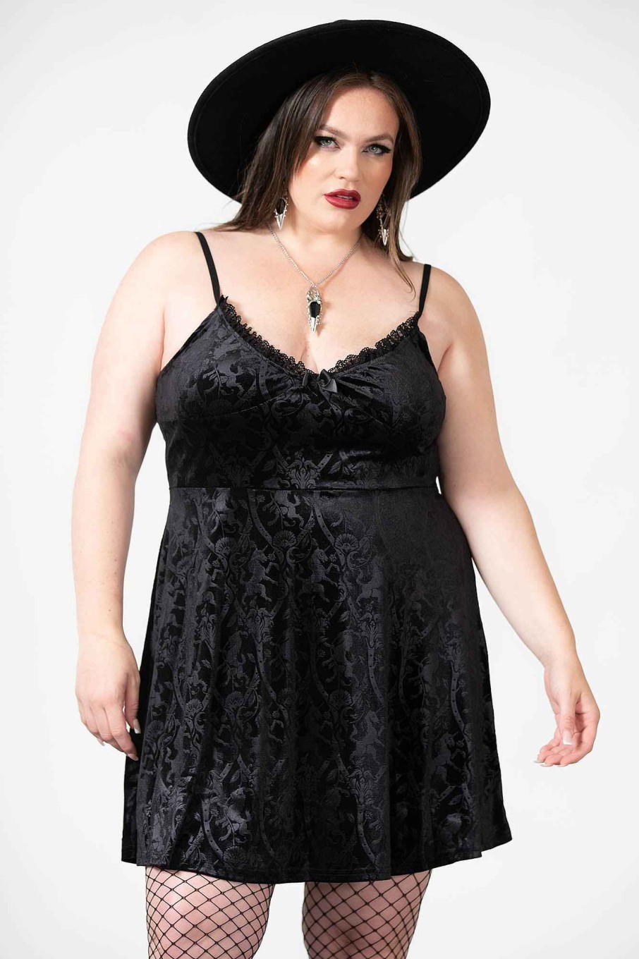 Plus KILLSTAR Dresses | Mistress Of Mayhem Skater Dress [B] [Plus] Black