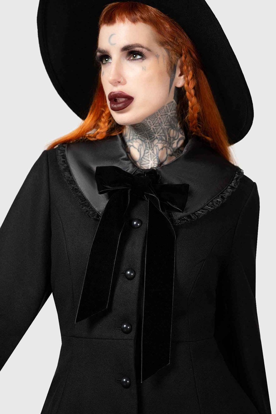 Women KILLSTAR Outerwear | Druantia Coat Black