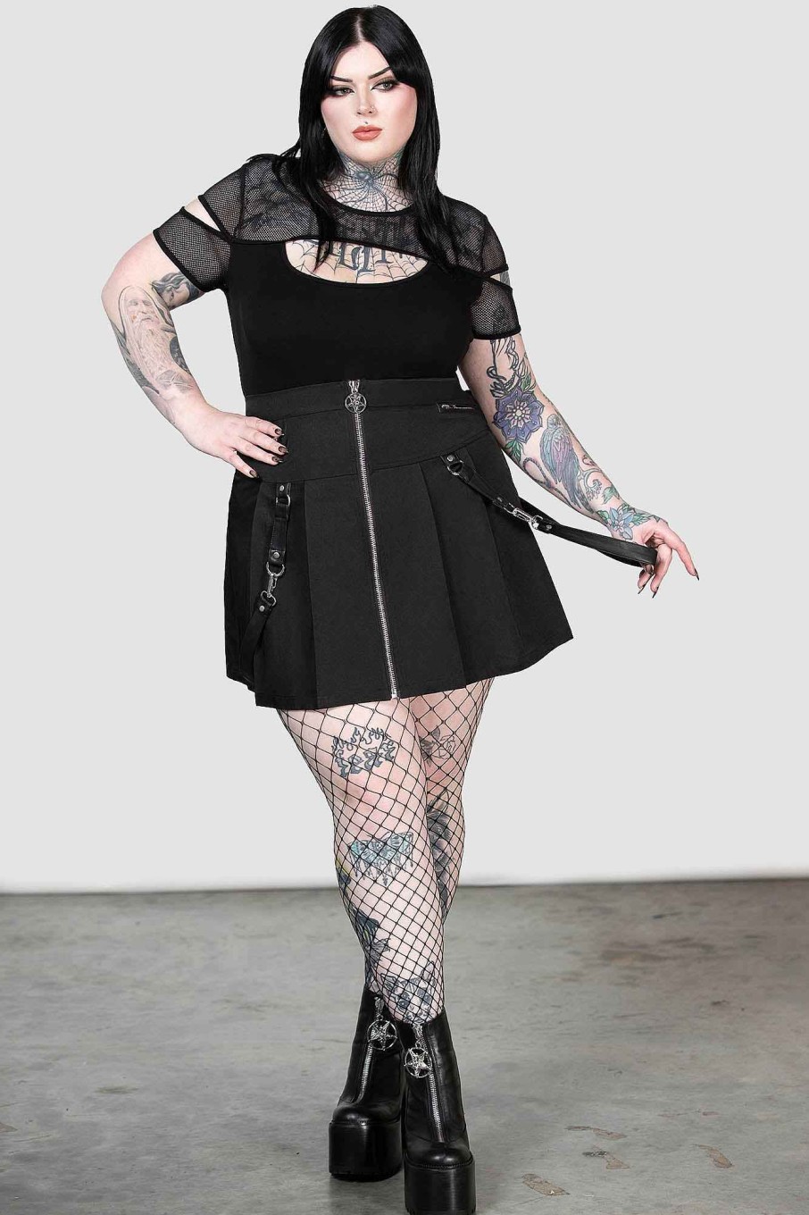 Plus KILLSTAR Bottoms | Blaire B*Tch Mini Skirt [B] [Plus] Black ...