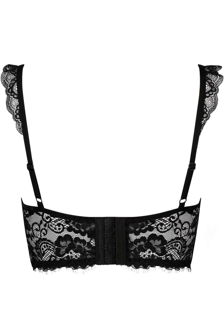 Women KILLSTAR Intimates | Wild Rose Mesh Bra Black