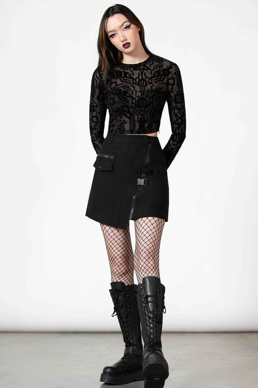 Women KILLSTAR Skirts | Keyla Mini Skirt Black