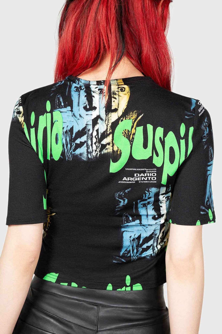 Women KILLSTAR Tops | Suspiria Poster Short Sleeve Top Black