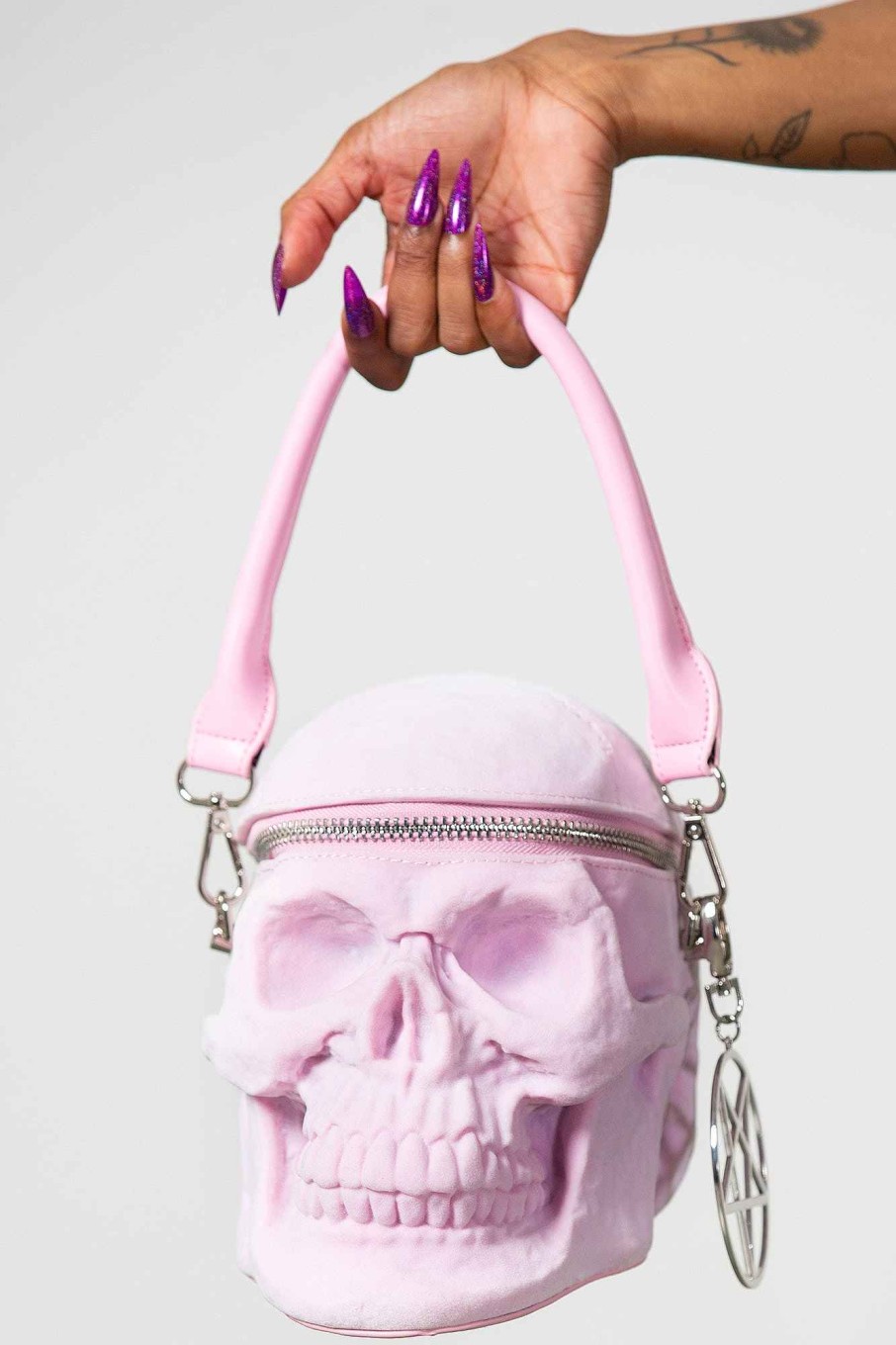 Accessories KILLSTAR Handbags | Grave Digger Skull Handbag [Pastel ] Pink