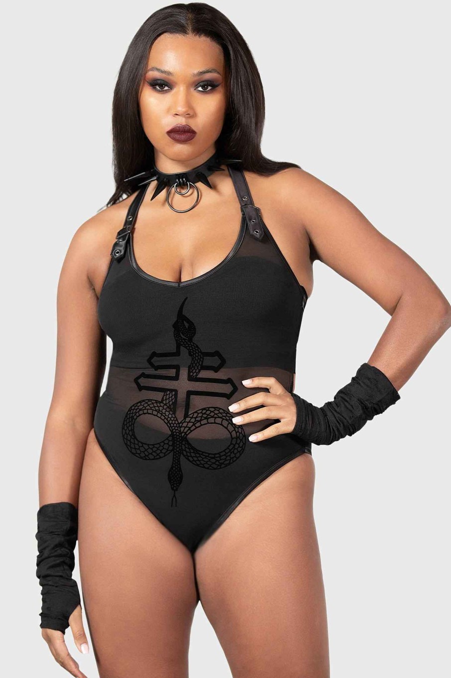 Women KILLSTAR Intimates | Shedding Bodysuit Black