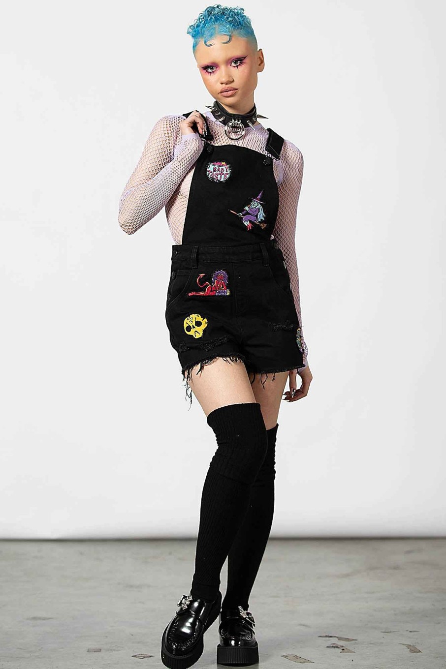 Women KILLSTAR Bottoms | Oracle Denim Overalls Black