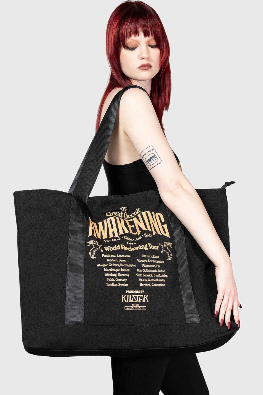 Accessories KILLSTAR Travel Bags | Reckoning Tote Bag Black