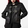 Men KILLSTAR Outerwear | Faustus Hood Jacket Black