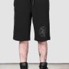 Men KILLSTAR Loungewear | Breaking Point Longline Shorts Black