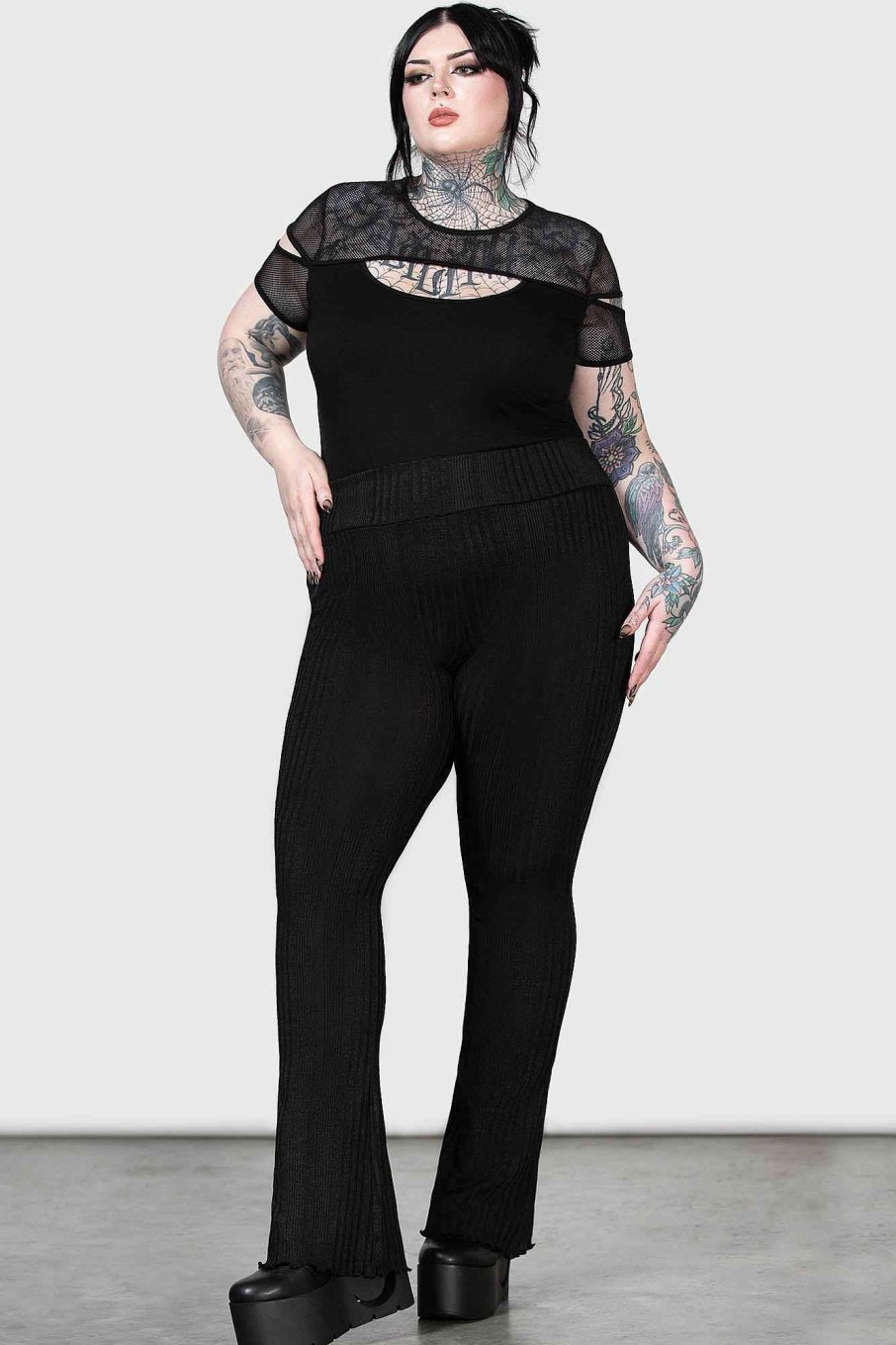 Plus KILLSTAR Bottoms | Doppleganger Leggings [Plus] Black