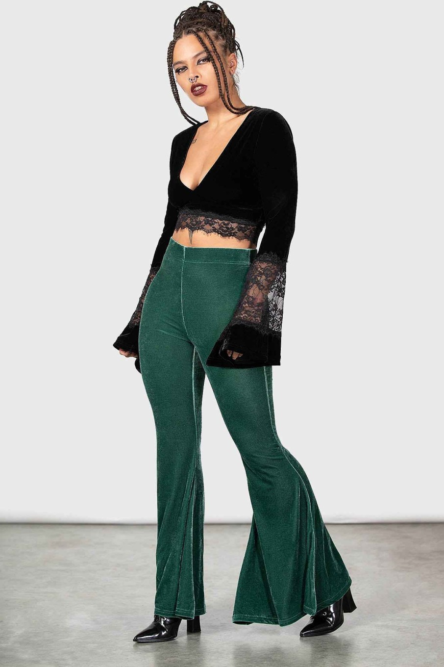 Women KILLSTAR Bottoms | Moondance Flares [ ] Green