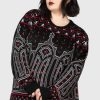 Plus KILLSTAR Knitwear | Devil On My Back Sweater [Plus] Multi