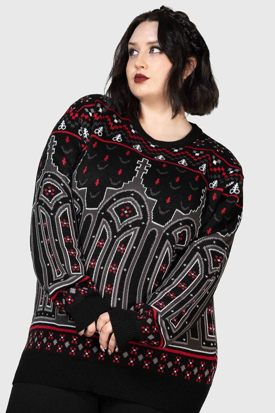 Plus KILLSTAR Knitwear | Devil On My Back Sweater [Plus] Multi