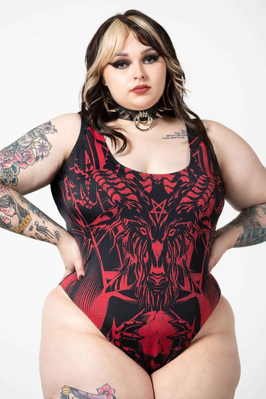 Plus KILLSTAR Swimwear | Beach Beast Swimsuit [Plus] Black