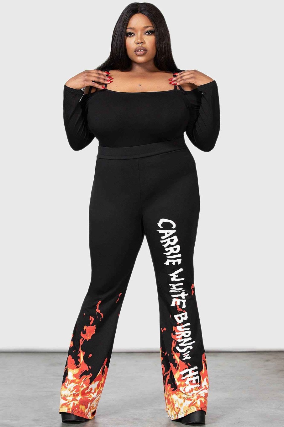 Plus MGM CARRIE Bottoms | Carrie Bootcut Trousers [Plus] Multi