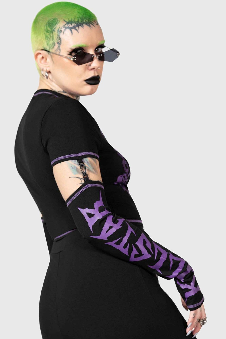 Women KILLSTAR Co-Ords | Charnel Top Black