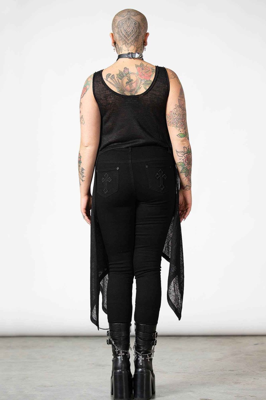 Women KILLSTAR Tops | Shirley Crop Vest Black