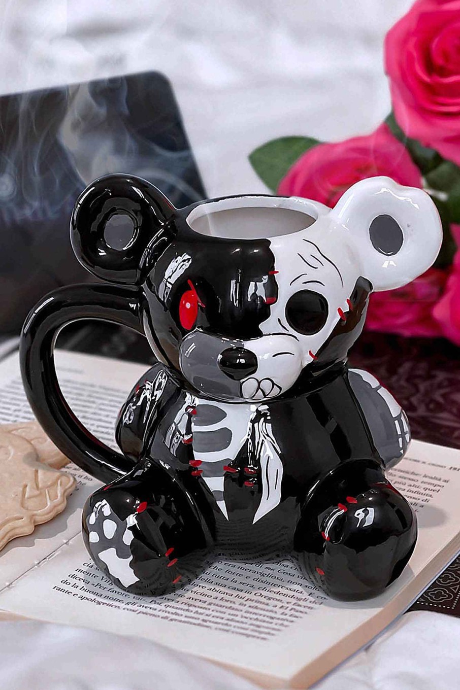 Home KILLSTAR Cups & Mugs | Teddy Mug Black