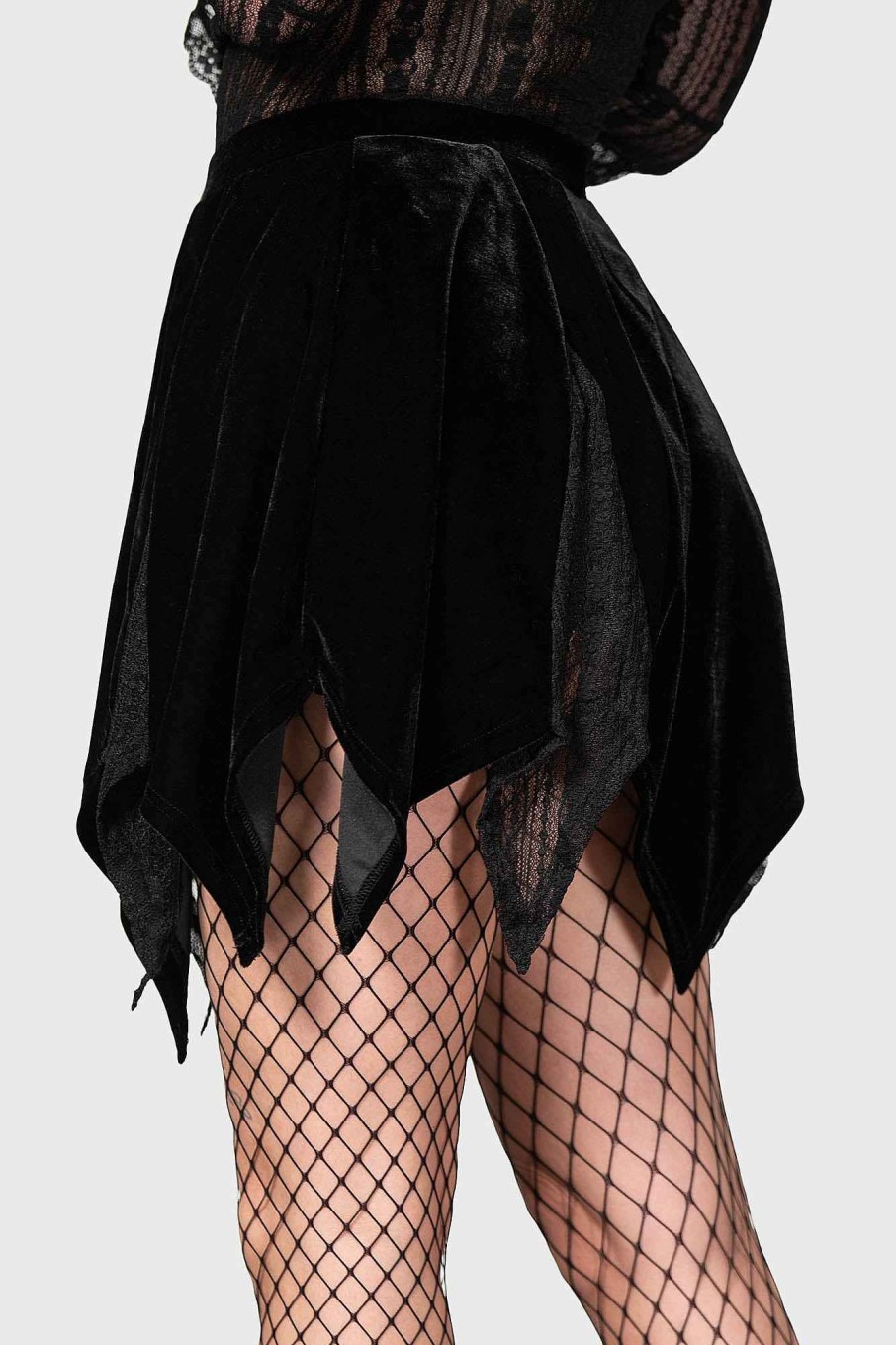 Women KILLSTAR Skirts | Josephine'S Revenge Mini Skirt Black