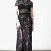 Women KILLSTAR Co-Ords | Kleadora Mesh Maxi Skirt Black