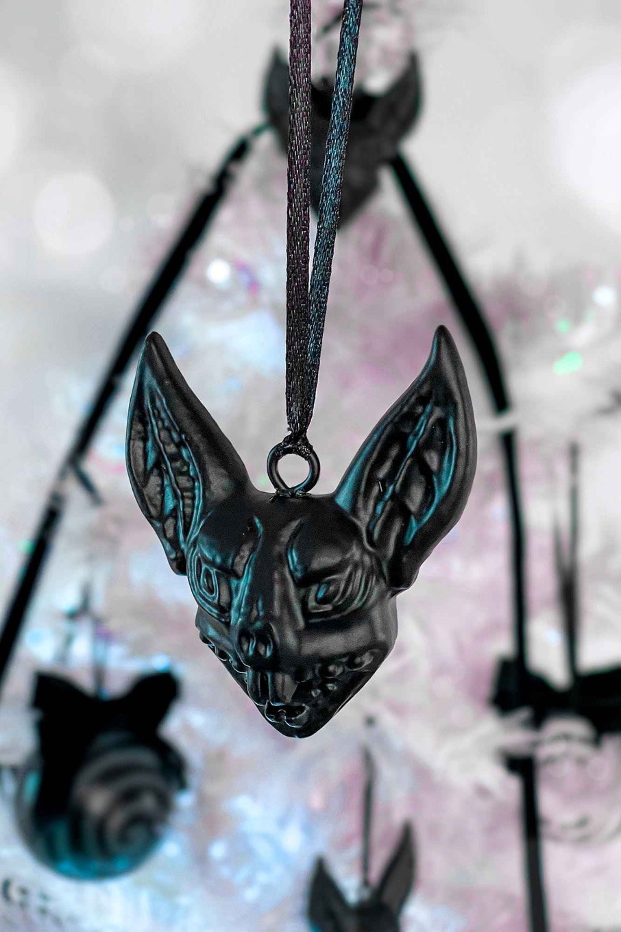 Home KILLSTAR Decor | Dracul Ornaments (Set Of 4) Black