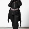 Plus KILLSTAR Outerwear | The Watcher Coat [Plus] Black