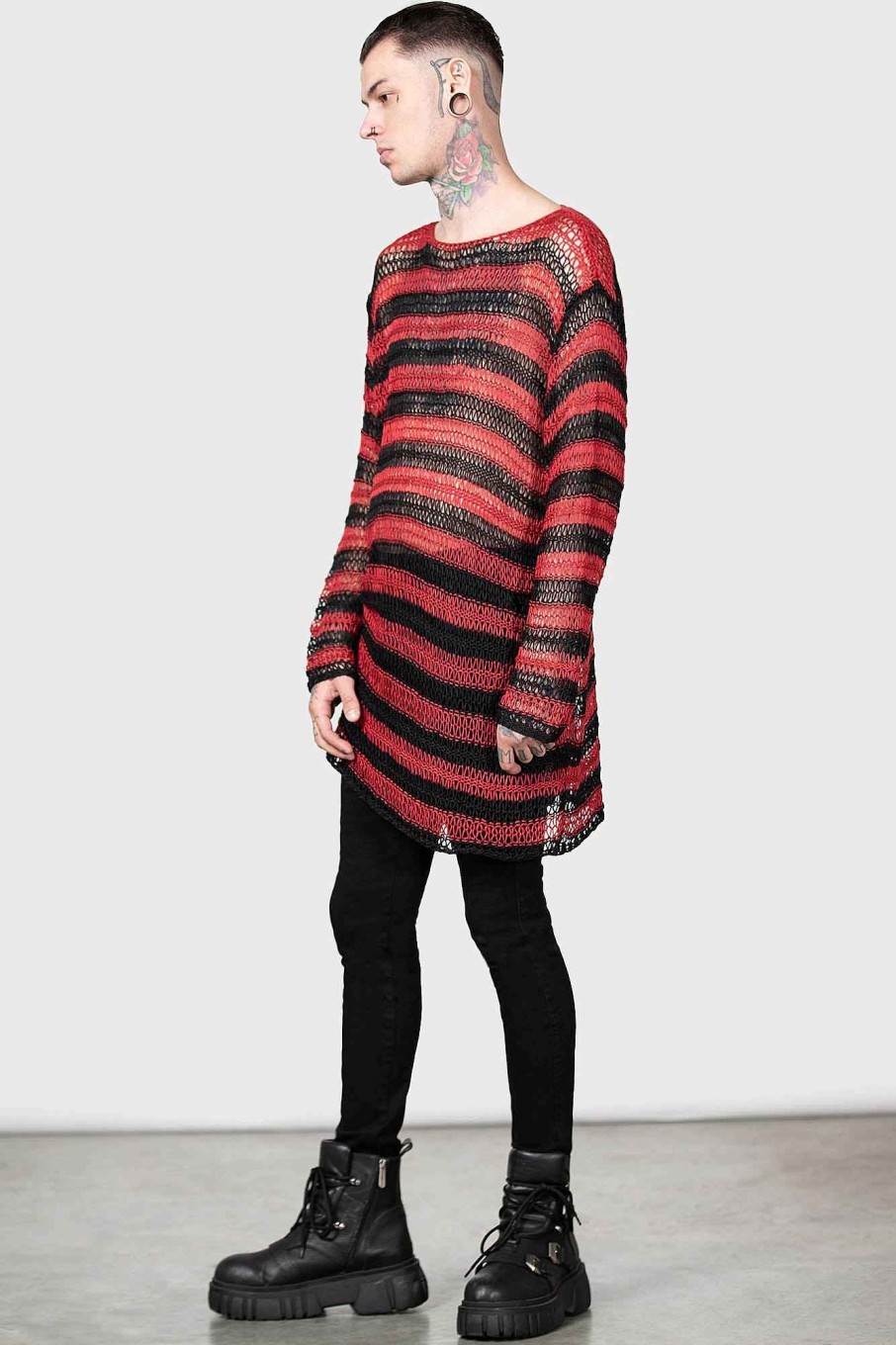 Men KILLSTAR Knitwear | Dracul Sweater Red