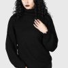 Women KILLSTAR Knitwear | Corvus Sweater Black